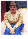 Pierre Bonnard (1867-1947)  - 
Girl Seated, Clasped Hands, circa 1916 -
Postkaarten-set - 
A115258-1
