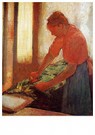 Edgar Degas(1834-1917)  - 
Frau beim Bügeln II -
Postkaarten-set - 
A14036-1