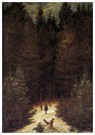 Caspar David Friedrich1774-'40 - 
Der Jäger im Wald 1814 -
Postkaarten-set - 
A15048-1