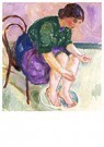 Edvard Munch(1863-1944)  - 
Fußbad -
Postkaarten-set - 
A17332-1