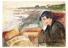 Edvard Munch(1863-1944)  - 
Abend Melancholie -
Postkaarten-set - 
A18009-1