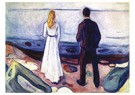 Edvard Munch(1863-1944)  - 
Zwei Menschen. Der einsame -
Postkaarten-set - 
A18044-1