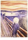 Edvard Munch(1863-1944)  - 
Der Schrei -
Postkaarten-set - 
A18106-1