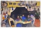 Edvard Munch(1863-1944)  - 
Der Leichenwagen am Potsdamer Platz -
Postkaarten-set - 
A18215-1