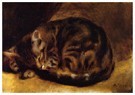 Auguste Renoir (1841-1919)  - 
Schlafende Katze -
Postkaarten-set - 
A20054-1