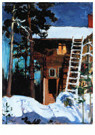 Axel Gallen-Kallela (1865-1931 - 
Kalela in Winter, 1896 -
Postkaarten-set - 
A73359-1