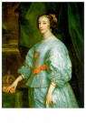 Anthonis van Dyck (1599-1641)  - 
Queen Henrietta Maria (1609-1669), 1632 -
Postkaarten-set - 
A73443-1