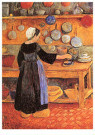Paul Sérusier (1863-1927)  - 
Breton Woman in the Kitchen -
Postkaarten-set - 
A91950-1