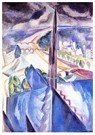 Robert Delaunay (1885-1941)  - 
Die Kirchturmspitze von Notre Dame, 1909 -
Postkaarten-set - 
A95393-1