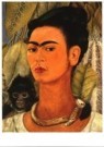 Frida Kahlo (1907-1954)  - 
Selbstportrait mit Affe -
Postkaarten-set - 
A9910-1
