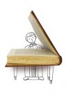 Cintascotch (J. P. Estrella)  - 
Ein Schriftsteller ist wie ein Pianist -
Postkaarten-set - 
CINTA059-1
