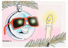 Frans Mensink  - 
Pandra/Kerstbal+zonnebril -
Postkaarten-set - 
D0389-1