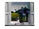 Laetitia de Haas (1948)  - 
Hortensia in venster -
Postkaarten-set - 
PS148-1