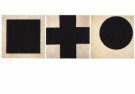 Kazimir Malevich (1879-1935)  - 
Schwarzes Quadrat, schwarzes Kreuz, schwarzer Kreis, 1923 -
Postkaarten-set - 
QA10318-1