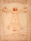 Leonardo da Vinci (1452-1519)  - 
Vitruvian Man -
Postkaarten-set - 
RPCAL001-1