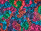 Keith Haring (1958-1990)  - 
Untitled -
Posters-set - 
RPCQA122-1